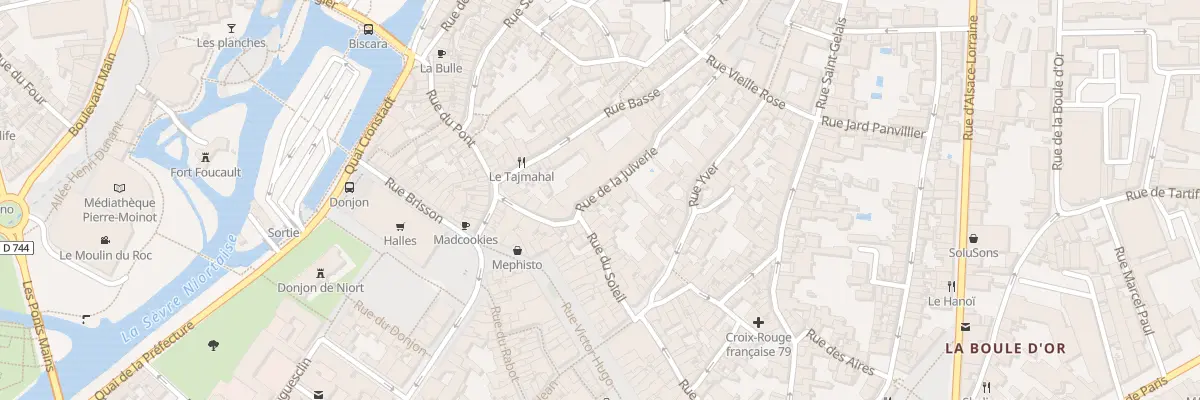 Plan du 6 Rue de la Juiverie à Niort