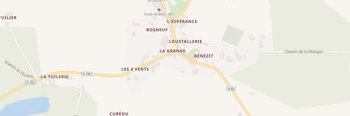 Plan du 40 Rte du Marsan à Bélis