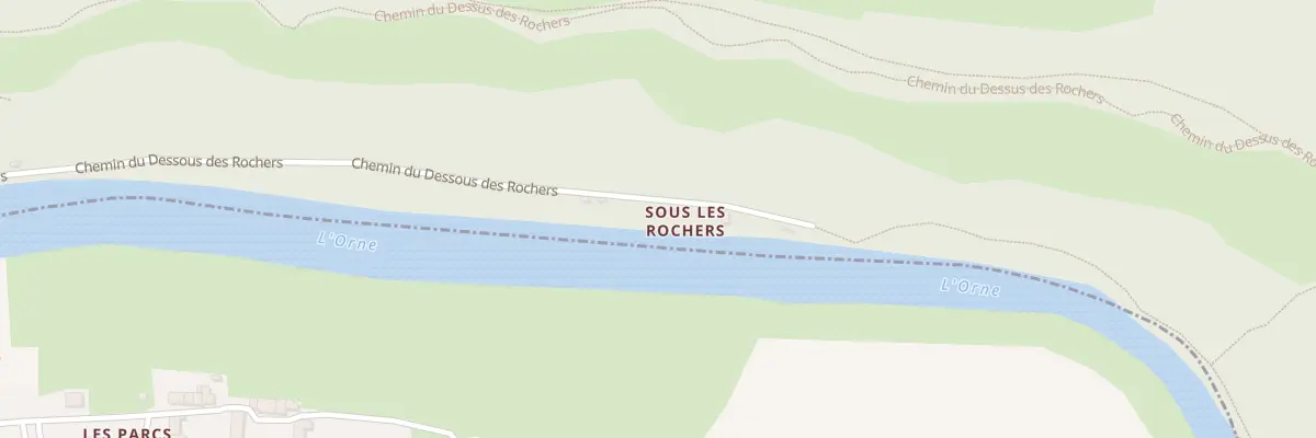 Plan du 5060 Sous les Rochers au Vey