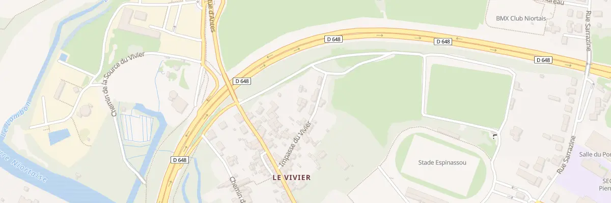 Plan du 28 Imp du Vivier à Niort