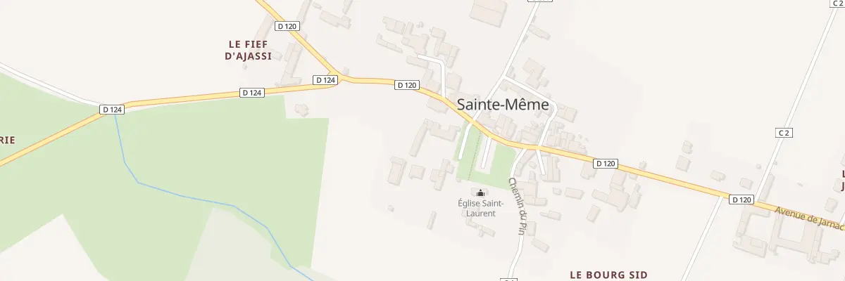 Plan du 5101 Le Bourg Sud à Sainte-Même