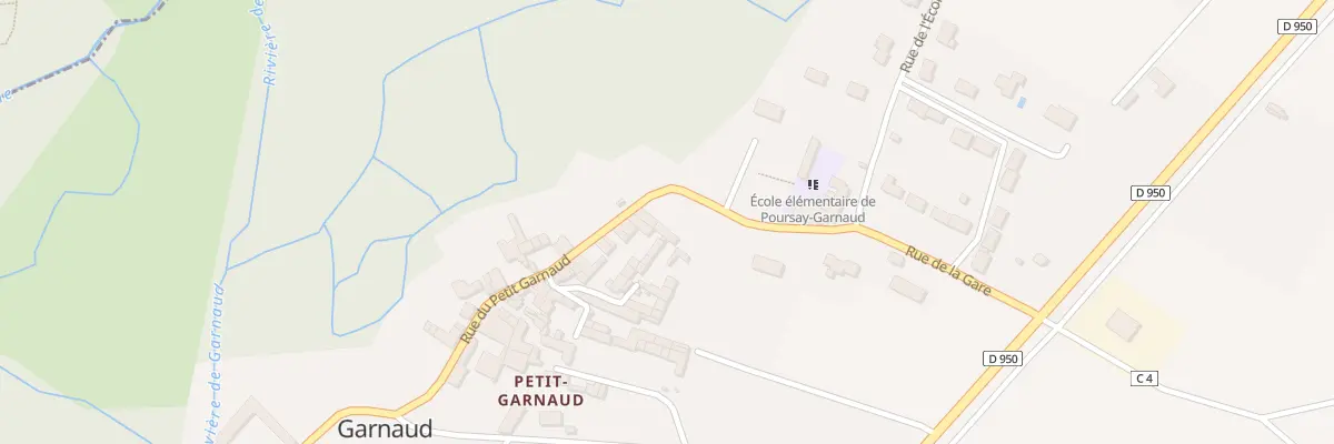Plan du 13 Rue du Petit Garnaud à Poursay-Garnaud
