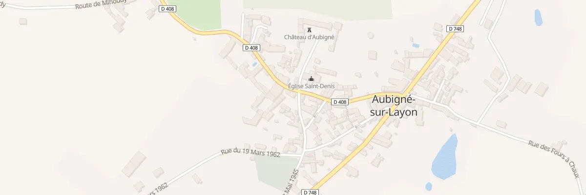 Plan du 2 Rue Balthazar Ménard à Aubigné-sur-Layon