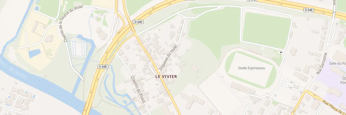 Plan du 25 Imp du Vivier à Niort