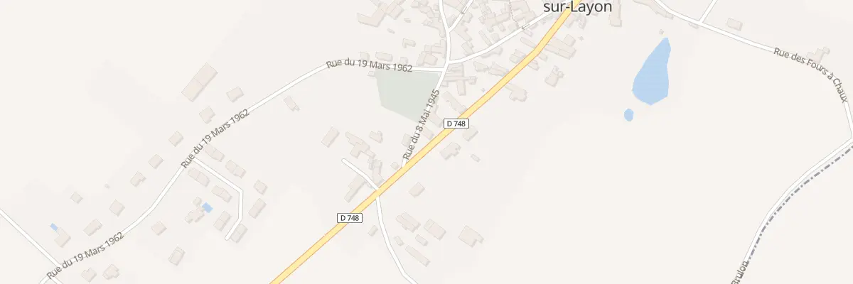 Plan du 34 Rue Nationale à Aubigné-sur-Layon