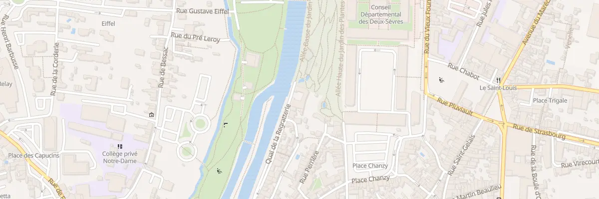 Plan du 72 Quai de la Regratterie à Niort