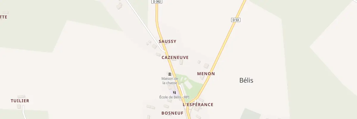 Plan du 210 Rte d’Albret à Bélis