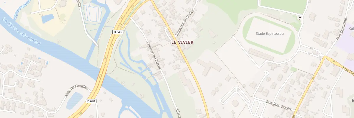 Plan du 59T Rue du Vivier à Niort