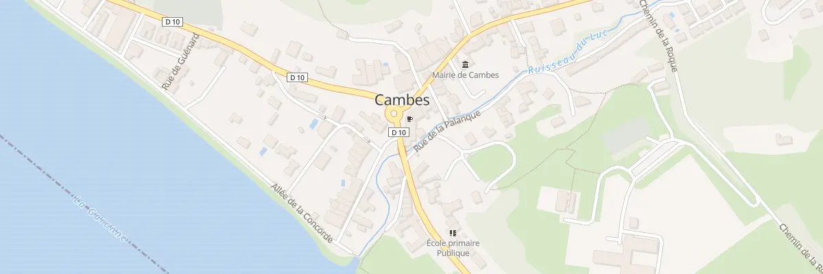 Plan du 2 Rue de la Palanque à Cambes