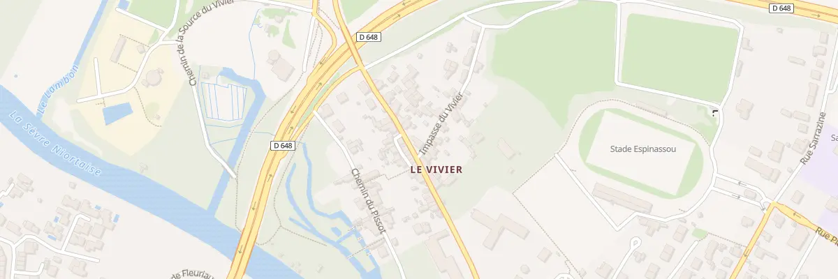 Plan du 2 Imp du Vivier à Niort