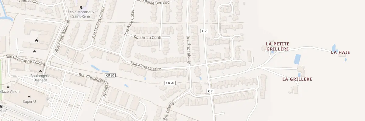 Plan du 47 Rue Aimé Césaire à Trélazé