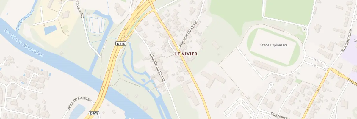 Plan du 65 Rue du Vivier à Niort