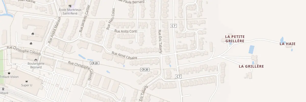 Plan du 45 Rue Aimé Césaire à Trélazé