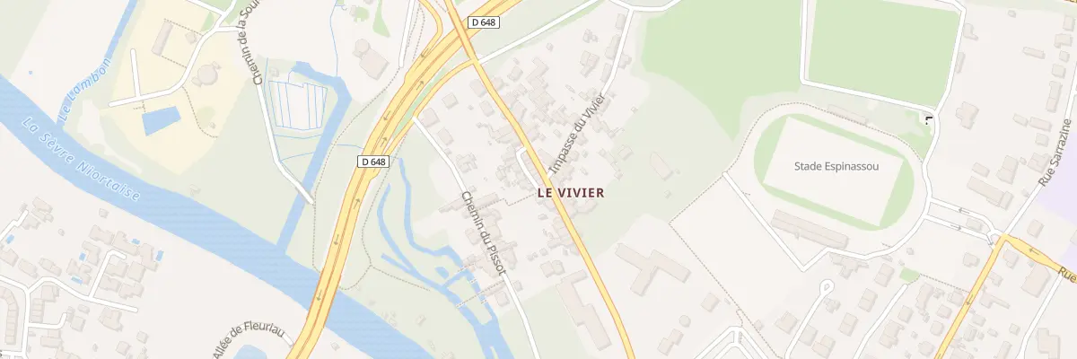 Plan du 73 Rue du Vivier à Niort