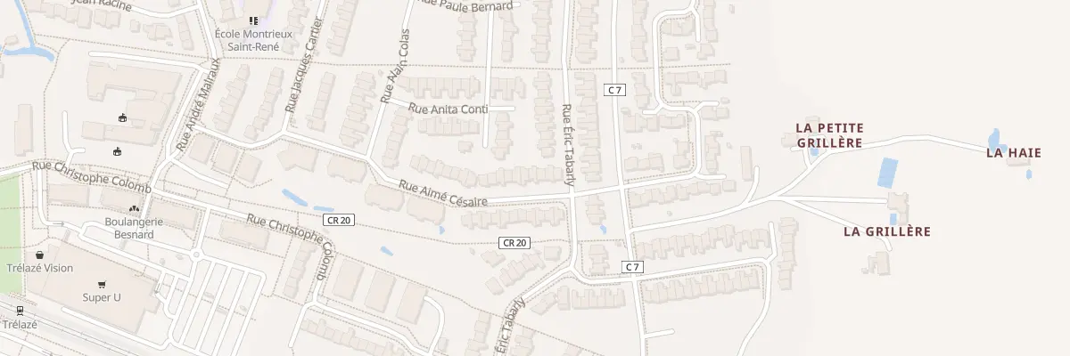Plan du 43 Rue Aimé Césaire à Trélazé
