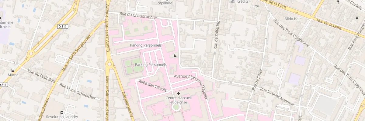 Plan du 58A Rue du Treillot à Niort