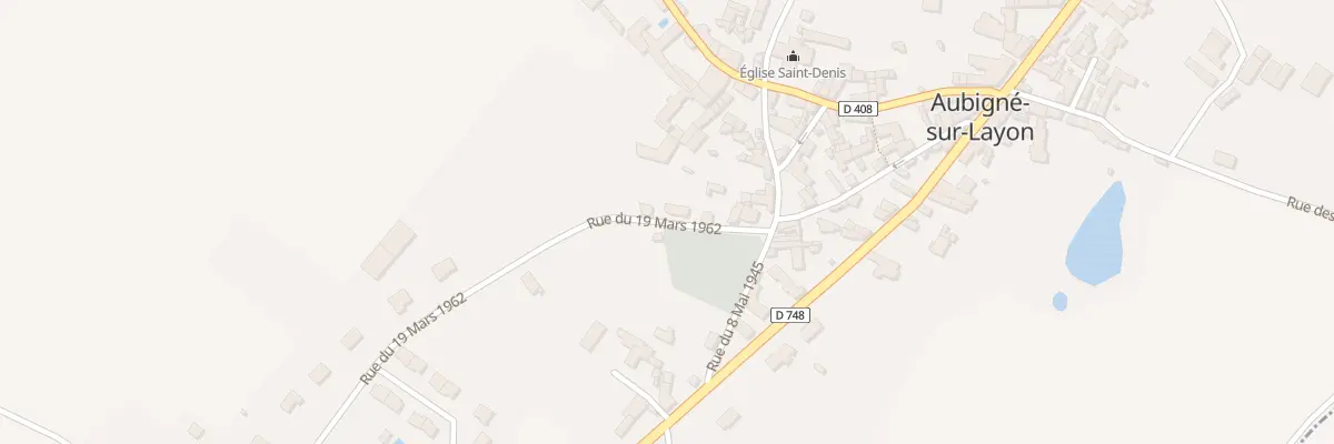 Plan du 6 Rue du 19 Mars 1962 à Aubigné-sur-Layon