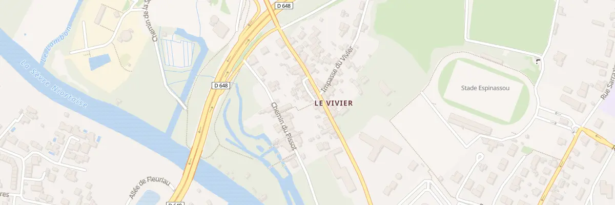 Plan du 81C Rue du Vivier à Niort