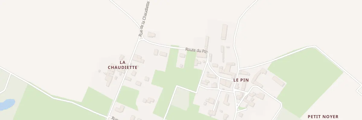Plan du 33 Rte du Pin à Nantillé