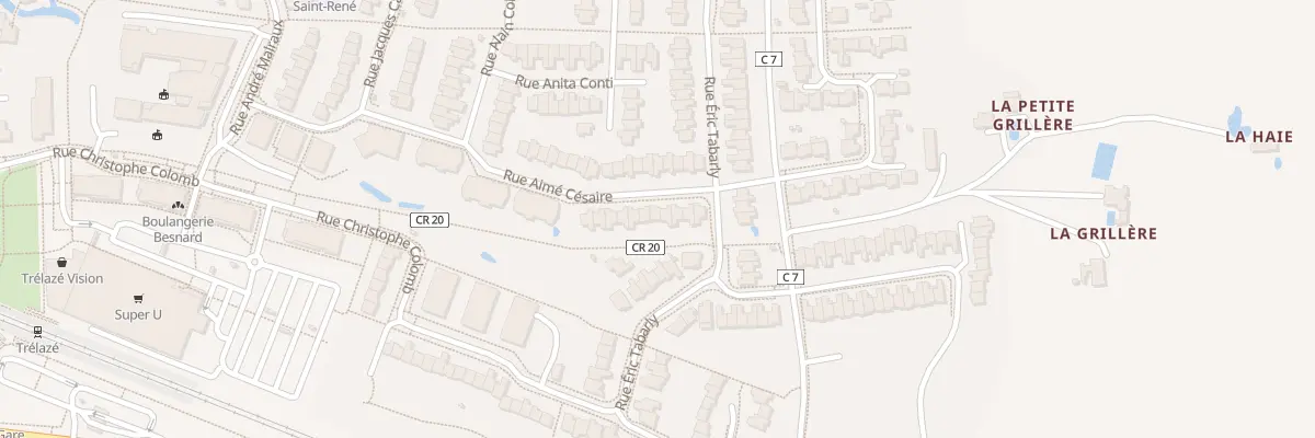 Plan du 42 Rue Aimé Césaire à Trélazé
