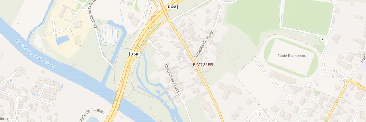 Plan du 81B Rue du Vivier à Niort