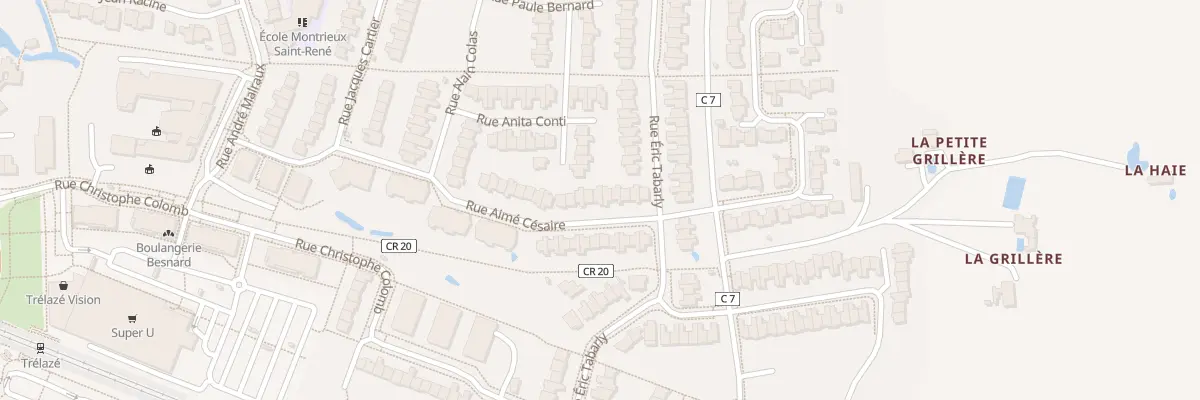 Plan du 39 Rue Aimé Césaire à Trélazé