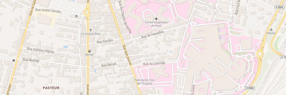 Plan du 53D Rue Jean Jaurès à Niort