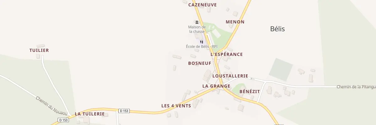 Plan du 18 Izotte à Bélis