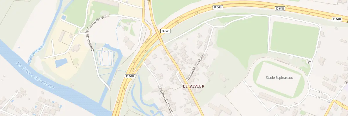 Plan du 86 Rue du Vivier à Niort