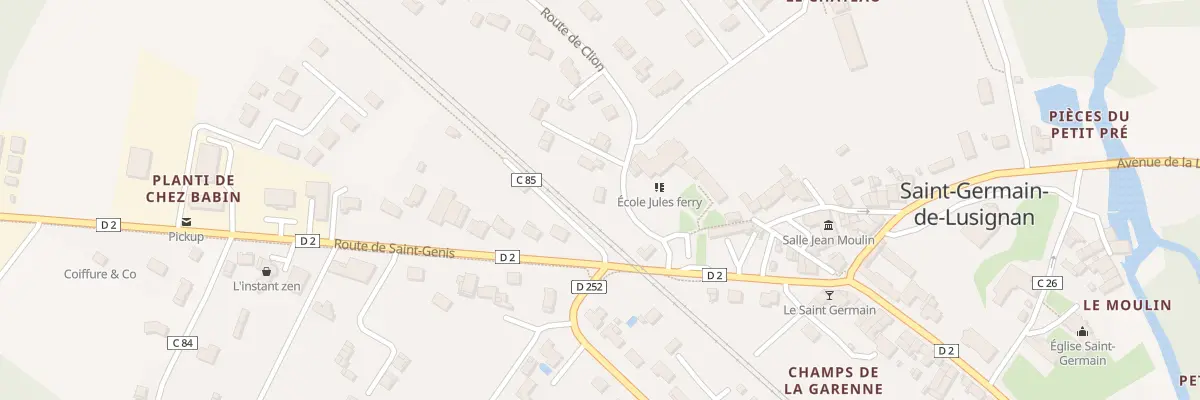 Plan du 3 Rte de Clion à Saint-Germain-de-Lusignan