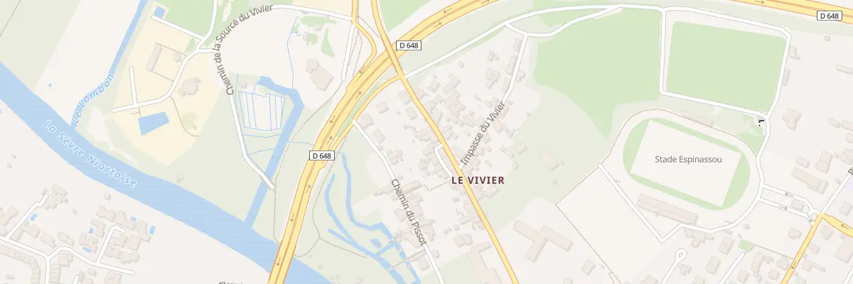Plan du 85 Rue du Vivier à Niort