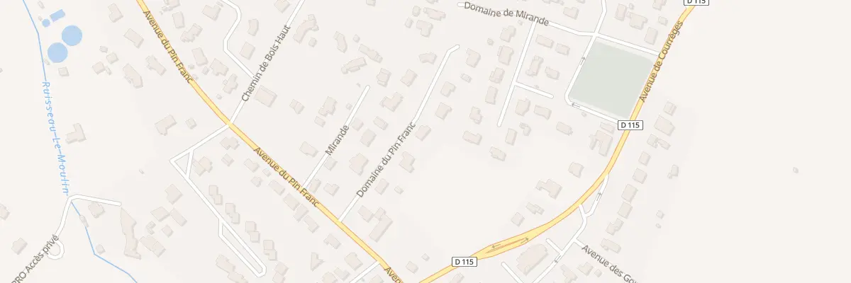 Plan du 431 Mirande à Yvrac