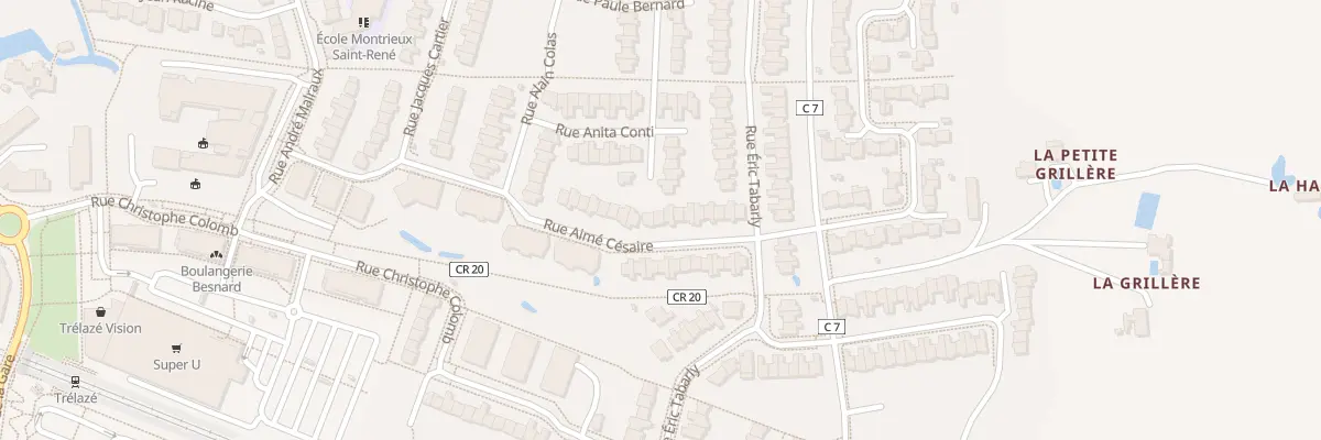 Plan du 33 Rue Aimé Césaire à Trélazé