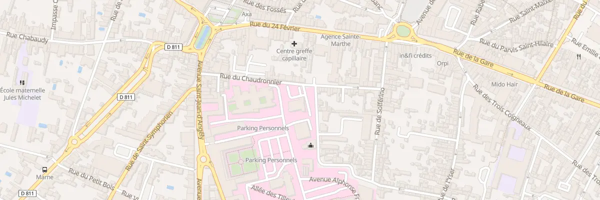 Plan du 55 Rue du Treillot à Niort