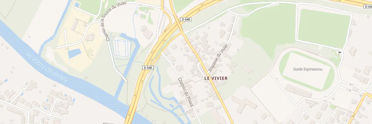 Plan du 87B Rue du Vivier à Niort
