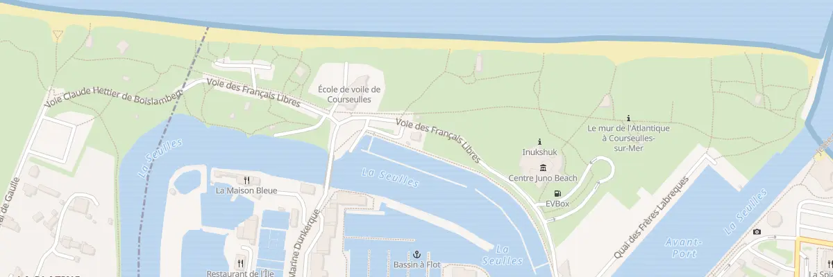 Plan du 9001 Voie des Français Libres à Courseulles-sur-Mer