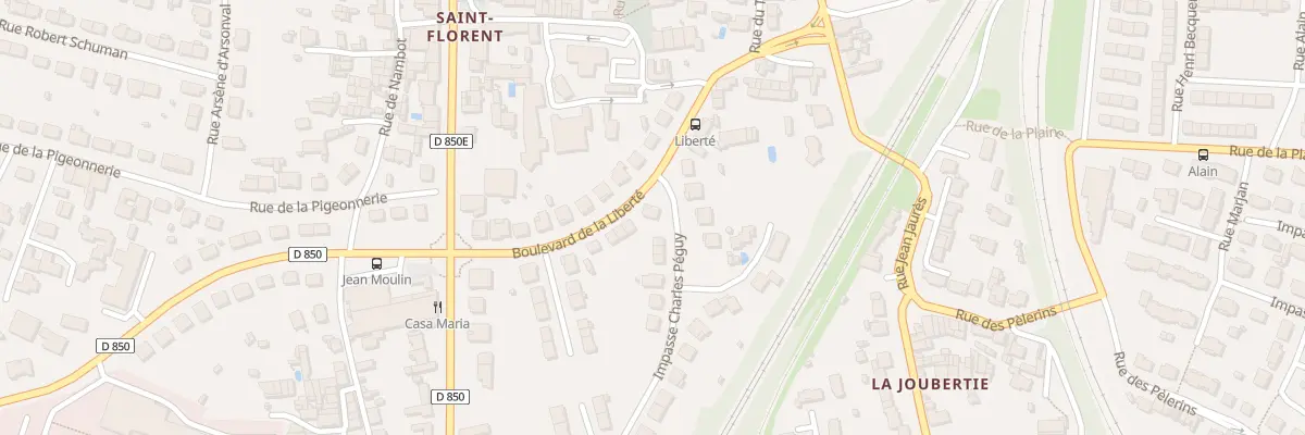 Plan du 16 Bd de la Liberté à Niort