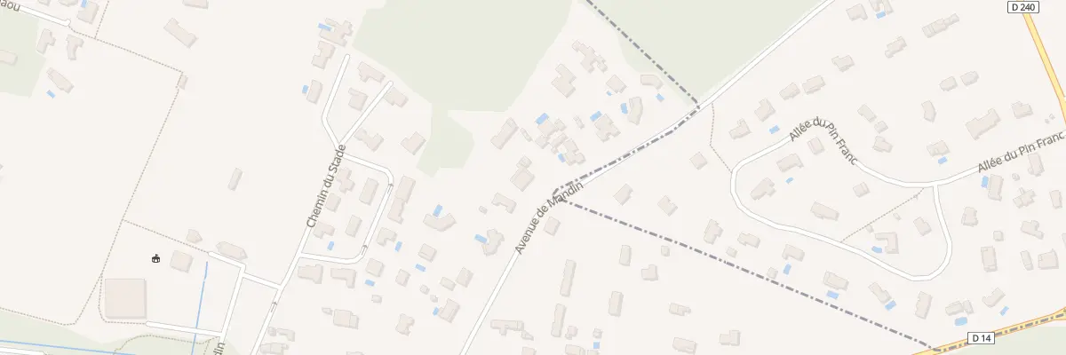 Plan du 8 Che de Mandin à Camblanes-et-Meynac