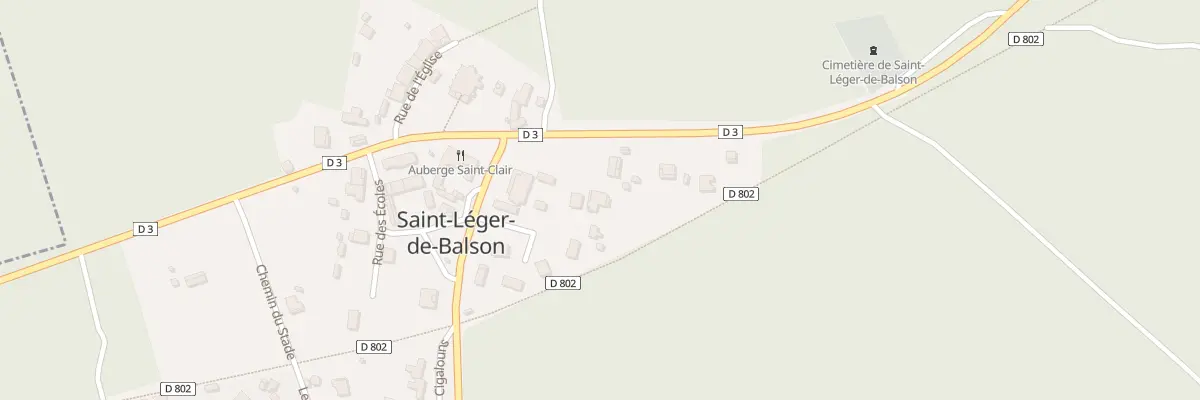 Plan du 1 Le Bourg à Saint-Léger-de-Balson