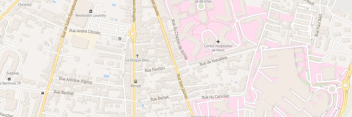 Plan du 33 Rue Jean Jaurès à Niort