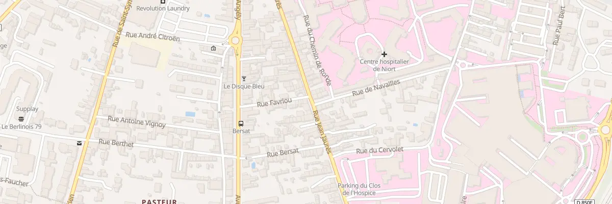 Plan du 50 Rue Jean Jaurès à Niort