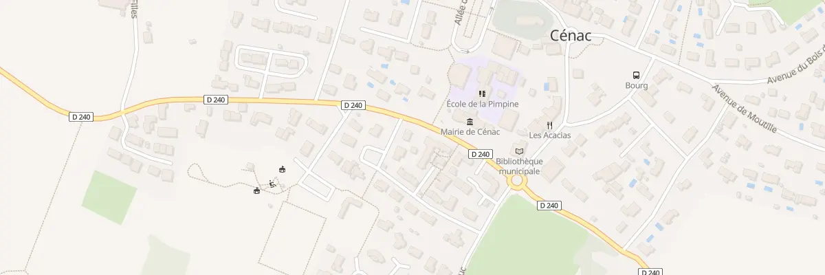 Plan du 2 Av Jean Robert à Cénac