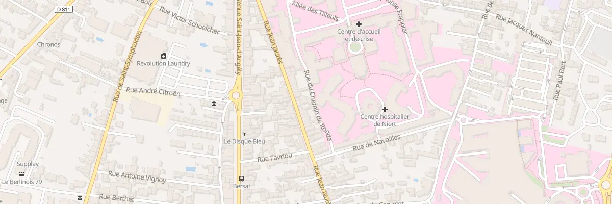 Plan du 19E Rue Jean Jaurès à Niort