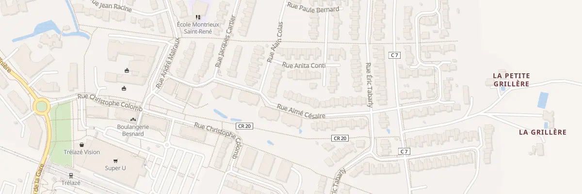 Plan du 17 Rue Aimé Césaire à Trélazé