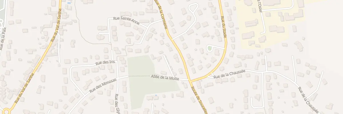 Plan du 20 Rue de la Cormerie à Tiercé