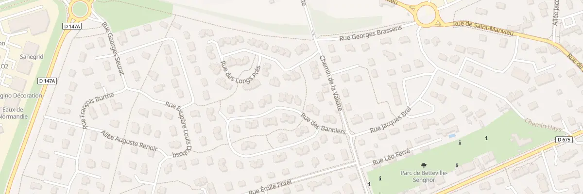 Plan du 45 Rue des Banniers à Verson