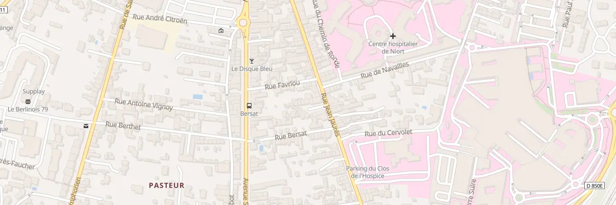 Plan du 60D Rue Jean Jaurès à Niort