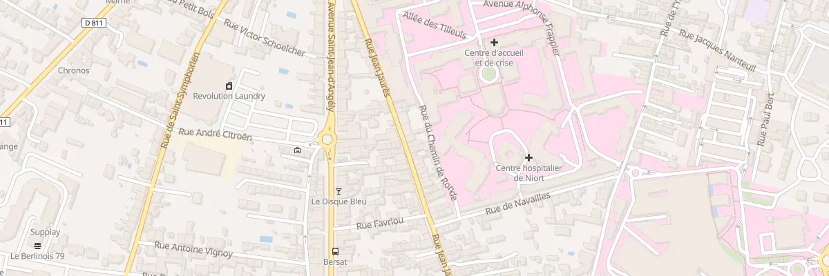 Plan du 11 Rue Jean Jaurès à Niort