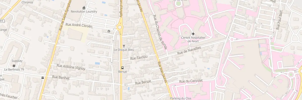 Plan du 44B Rue Jean Jaurès à Niort