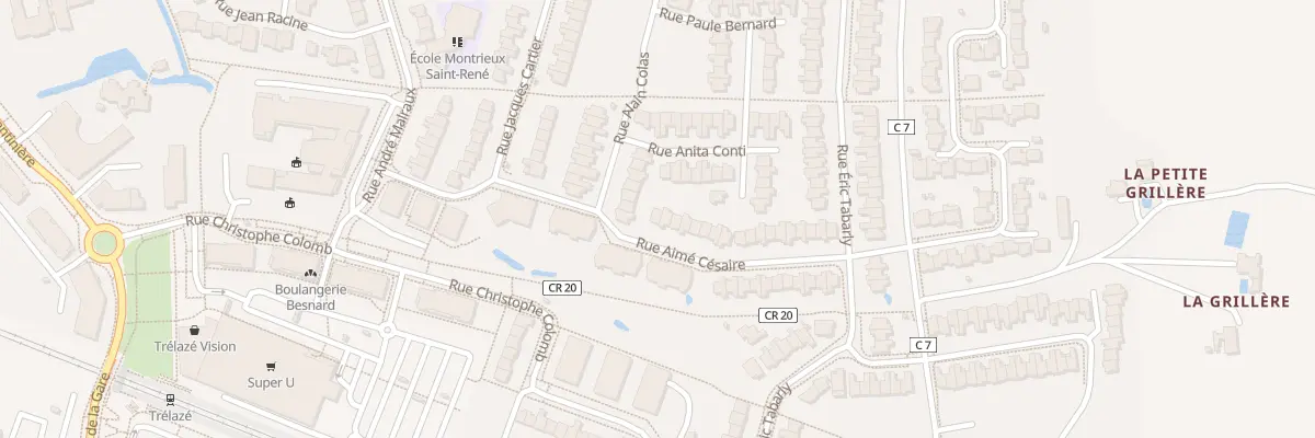 Plan du 15 Rue Aimé Césaire à Trélazé